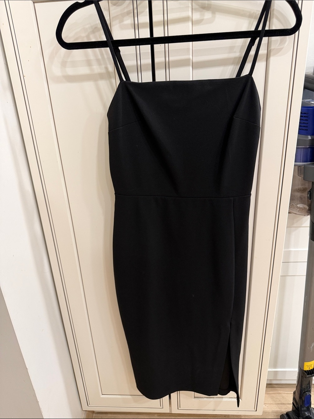 #7- $5 Express Black Spaghetti-Strap Midi Dress